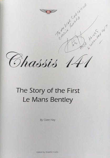 Clare Hay - Chassis 141 Story of First Le Mans Bentley - Deluxe Leather Limited