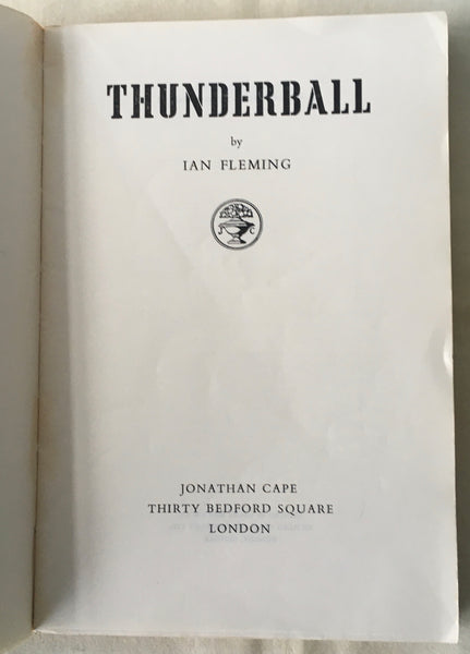 Ian Fleming - Thunderball - UK 1st 1961 - Uncorrected Proof