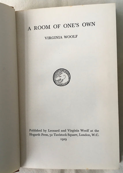 Virginia Woolf - A Room of One's Own UK 1st DJ 1929