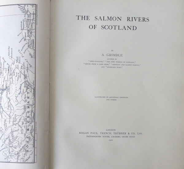 A Grimble - The Salmon Rivers of Scotland 1902 First One Volume Edition