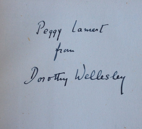 Dorothy Wellesley - Byron - UK 1st DJ 1941 Signed