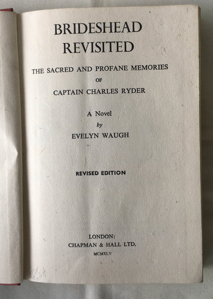 Evelyn Waugh - Brideshead Revisited - Revised Edition - UK 1945